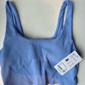 NEW - Athleta Rib Cut Out Longline Bra Medium A-C